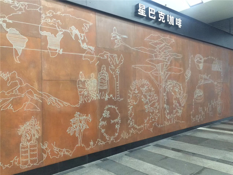 榆树耐候钢幕墙